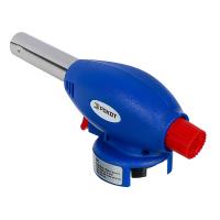 Горелка газовая РОКОТ с пьезорозжигом цанговый захват сопло 19мм 17х6,6х5,1см 