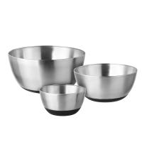 Набор салатников с противоскользящим дном SATOSHI 14-19-22см, 800-1750-2700мл нерж.сталь 