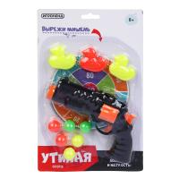 Набор игровой ИГРОЛЕНД пистолет с пульками и уточками 17х27х3см 