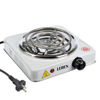 Плитка электрическая одноконфорочная LEBEN 1000Вт нагр. эл. спираль d14см 