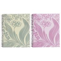 Тетрадь общая Botanica формат А5 в клетку пластиковая обложка спираль, в ассортименте 96л 