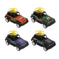 Внедорожник ИГРОЛЕНД инерционный с волчками металл 15х11,1х9 см 4 дизайна 