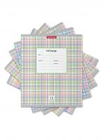 Тетрадь в линейку ErichKrause Optima Новая шотландка белые листы МИКС 12 листов  