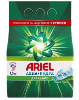 Порошок стиральный автомат Ariel Горный родник для белого белья 1.5кг 