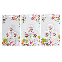 Крючки самоклеящиеся на блистере ВЕСЕЛЫЙ РОДЖЕР, 3 шт, пластик, металл, 3 дизайна, WF-217 