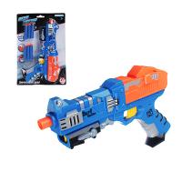 Мега-бластер с поролоновыми пулями ИГРОЛЕНД, 7 предметов, пластик, 31х21,5х5см 