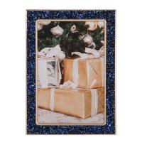 Фоторамка 10х15см металл цвет синий 