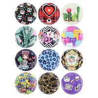 Зеркальце подарочное металл, d7,5см "Ассорти", 6 дизайнов, Дизайн GC 