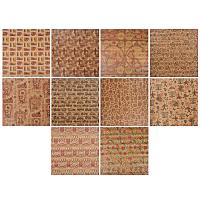 Бумага упаковочная, 70х100см, крафт, 10 дизайнов 