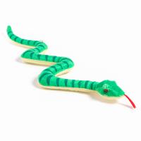 Мягкая игрушка Змея 39см цвет зеленый 