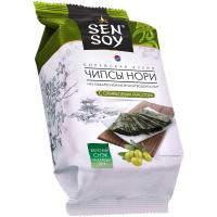 Чипсы SEN-SOY Нори из морской капусты Olive 4,5г 