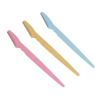 Бритва для бровей 3шт тм ЮНИLOOK пластик, металл 14см разноцветные 