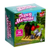 Конструктор Город мечты UNICON Кошечка под деревом 14 деталей 