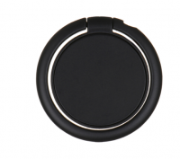 BY Кольцо на заднюю сторону смартфона, металлическое, d=33мм, черный матовый 