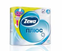Туалетная бумага Zewa plus белая 2 слоя 4 рулона 