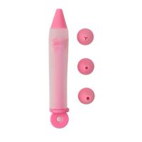 Шприц кондитерский с 4 насадками Фобос 15х2,5х2,5см цвет розовый 