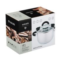 SATOSHI Арбон Кастрюля 16х9,5см, 1,8л, со стекл. крышкой, индукция 