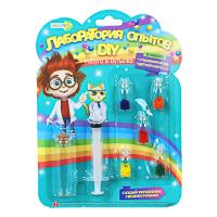 Лаборатория опытов ХОББИХИТ DIY картон, ПП, ПВХ, стекло, картон, 19х26х1,5см, 2 дизайна 