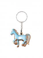 Брелок пластик под металл Лошадка МИКС 