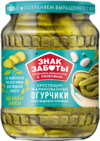 Огурцы марин Знак Заботы ГОСТ ст/б 475г 