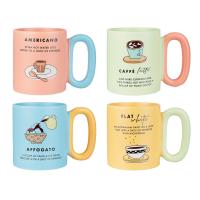 Кружка фарфор MILLIMI КофеМан 340мл 4 дизайна 