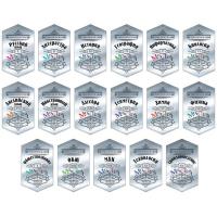 Набор наклеек для предметных тетрадей, 7-8 класс, 17 предметов, 8х13см, бумага, пакет с подвесом 