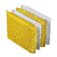 Губка кухонная в упаковке 4шт VETTA золот-серебр, 8х12см 