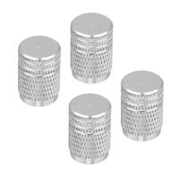 NG Набор заглушек ниппеля 4шт. алюминиевый, универсальный, серебро 