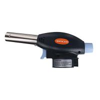 Горелка газ. ЧИНГИСХАН с пьезорозжигом, цанговый захват, шир. сопло, пласт., латунь; 17х6,6х5,1см 