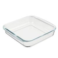 Форма для запекания жаропрочная квадратная SATOSHI с ручками стекло 24.5x21.9x5.1см 1,8л 