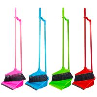 Набор щетка+совок VETTA, пластик, железо, ПВХ, 2 ручки, длина 62см 