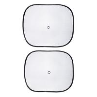 Комплект шторок на боковое заднее стекло на присоске в центре NEW GALAXY 44х36см черные 2шт 