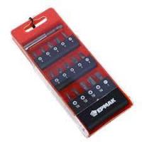 ЕРМАК Биты с держателем, 15 шт., в пластиковом кейсе, длина 25 мм, в наборе  PH1, PZ, SL1, PH2, SL2 