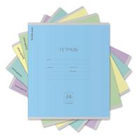 Тетрадь в линию ErichKrause Классика МИКС 24л 