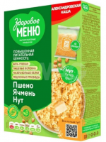 Каша Здоровое меню Александровская пшено ячмень нут 400г 
