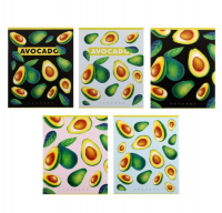 Тетрадь 48л кл Авокадо, обл мел карт, блок офсет, 5вид Микс 