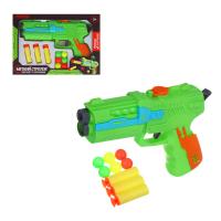 Пистолет ИГРОЛЕНД Меткий стрелок с патронами ABS 21,5х3,8х15,2 см 4 диз 