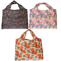 Сумка хозяйственная складная, полиэстер, 58x43см, 3 дизайна 