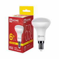 Лампа светодиодная IN HOME LED-R50-VC 6Вт 230В Е14 6500К 530Лм 