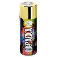 Краска аэрозоль ЕРМАК золотистый металлик золото 400мл 