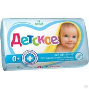 Мыло детское ВЕСНА ДЕТСКОЕ, 90 г в ассортименте 