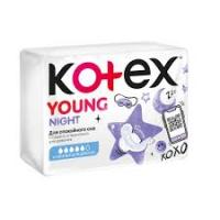 Ночные прокладки для девочек Kotex Young Night 6шт 