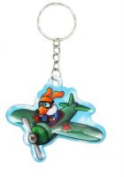 Брелок Пёс-пилот мягкий ПВХ 5,1х6см 