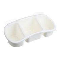 Полка настенная три отделения пластик VETTA Classic молочный 28x12,5x8,5см 