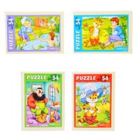 Пазлы РЫЖИЙ КОТ 54 детали микс, картон, 17,5х13см, 32 дизайна, П-54-3662 