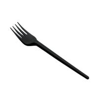 Вилка одноразовая столовая Черная 16,5см 10шт/уп 