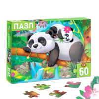 Пазлы детские Панды 60 элементов 