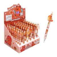 Ручка автоматическая гелевая-прикол Капибара синий стержень 