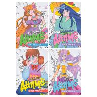 Раскраска в стиле аниме ПРОФ-ПРЕСС 14x20см 16 стр 4 дизайна 