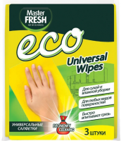 Салфетки универсальные для уборки Master FRESH ЭКО 3шт 